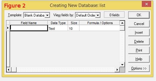 Designing the first database table